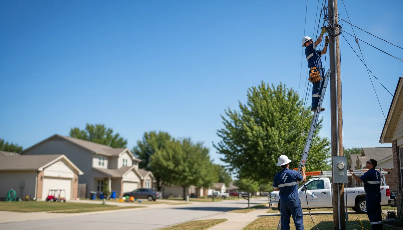 Residential electrician providing installation services in Agua Dulce, TX